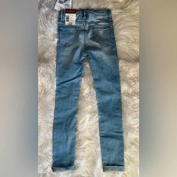 New Kids Guess Mr Zuley Skinny Jeans Light Destroyed Style Adj Waist Size 8, $45 - Picture 9 of 10